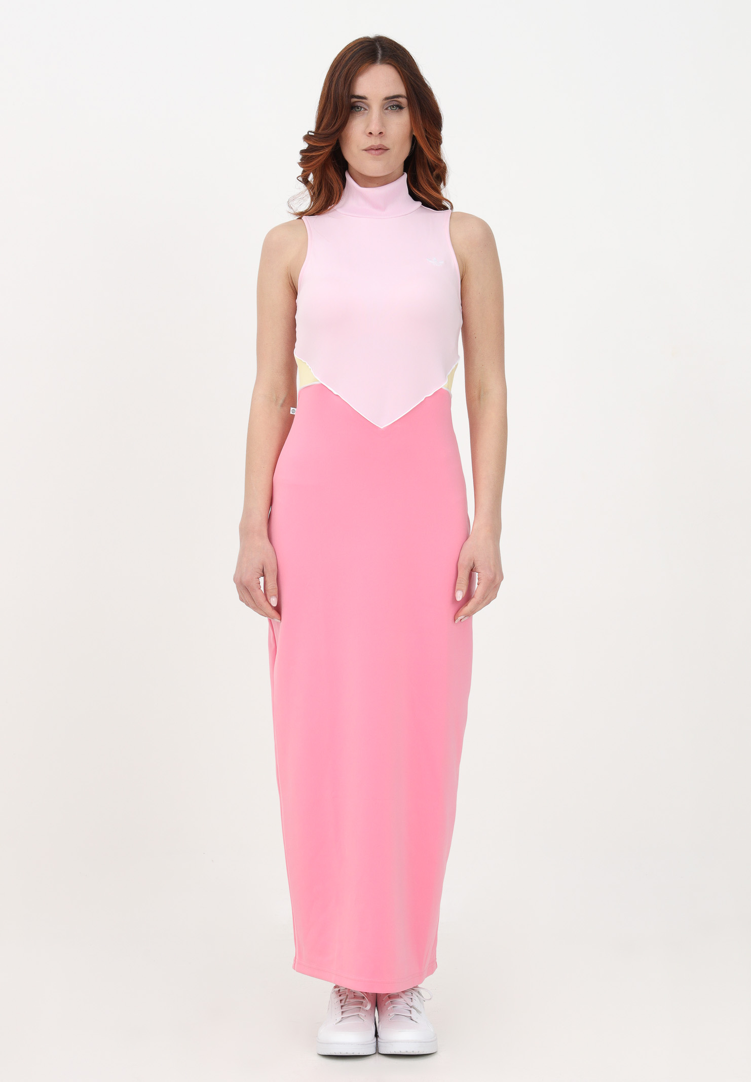 Women's Pink Long Dress Tank Dress ADIDAS | IC5368.