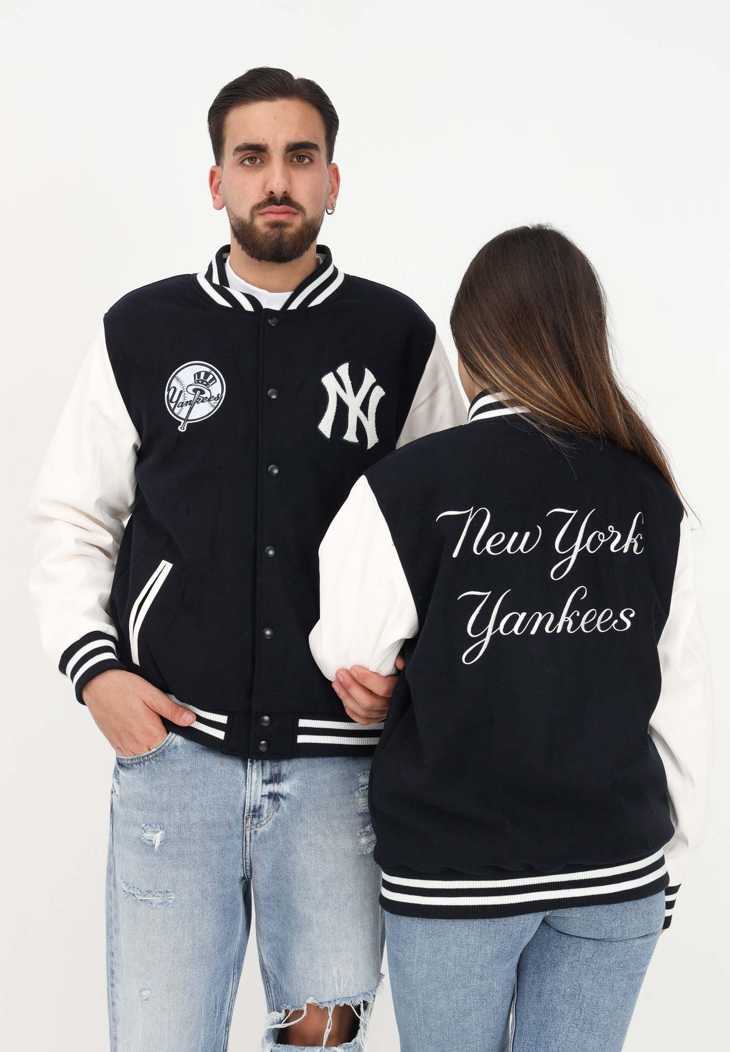 Varsity New York Mets MLB Wordmark Blue Jacket for Men and Women NEW ERA | 60301348