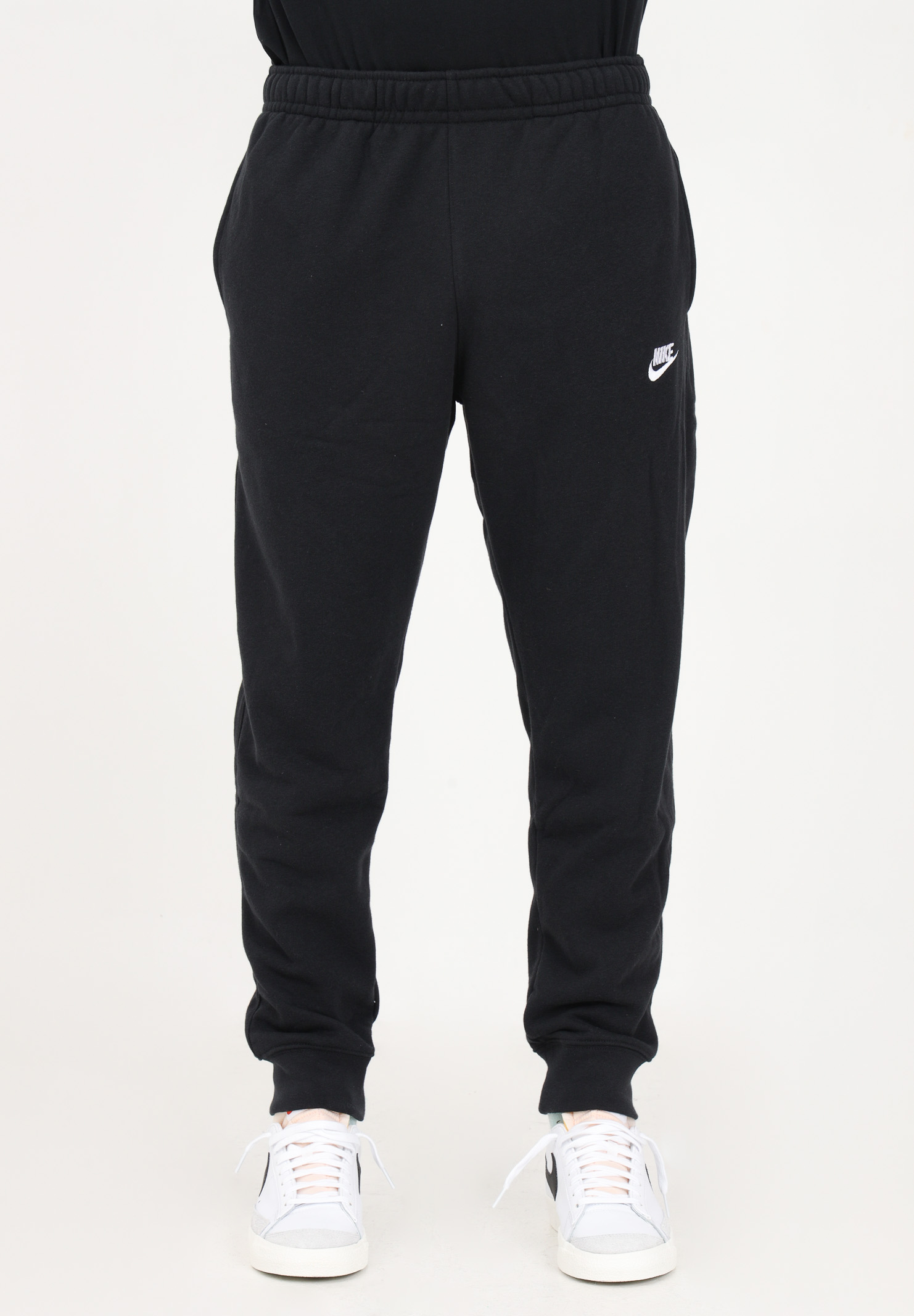 Black sports trousers for men with logo embroidery - NIKE - Pavidas