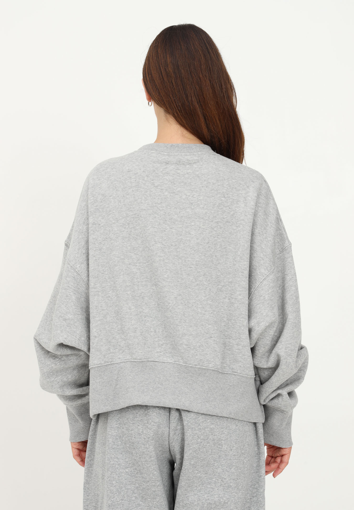 Sweatshirt Woman Gray Short Oversize Sportswear Phoenix NIKE | DQ5761063