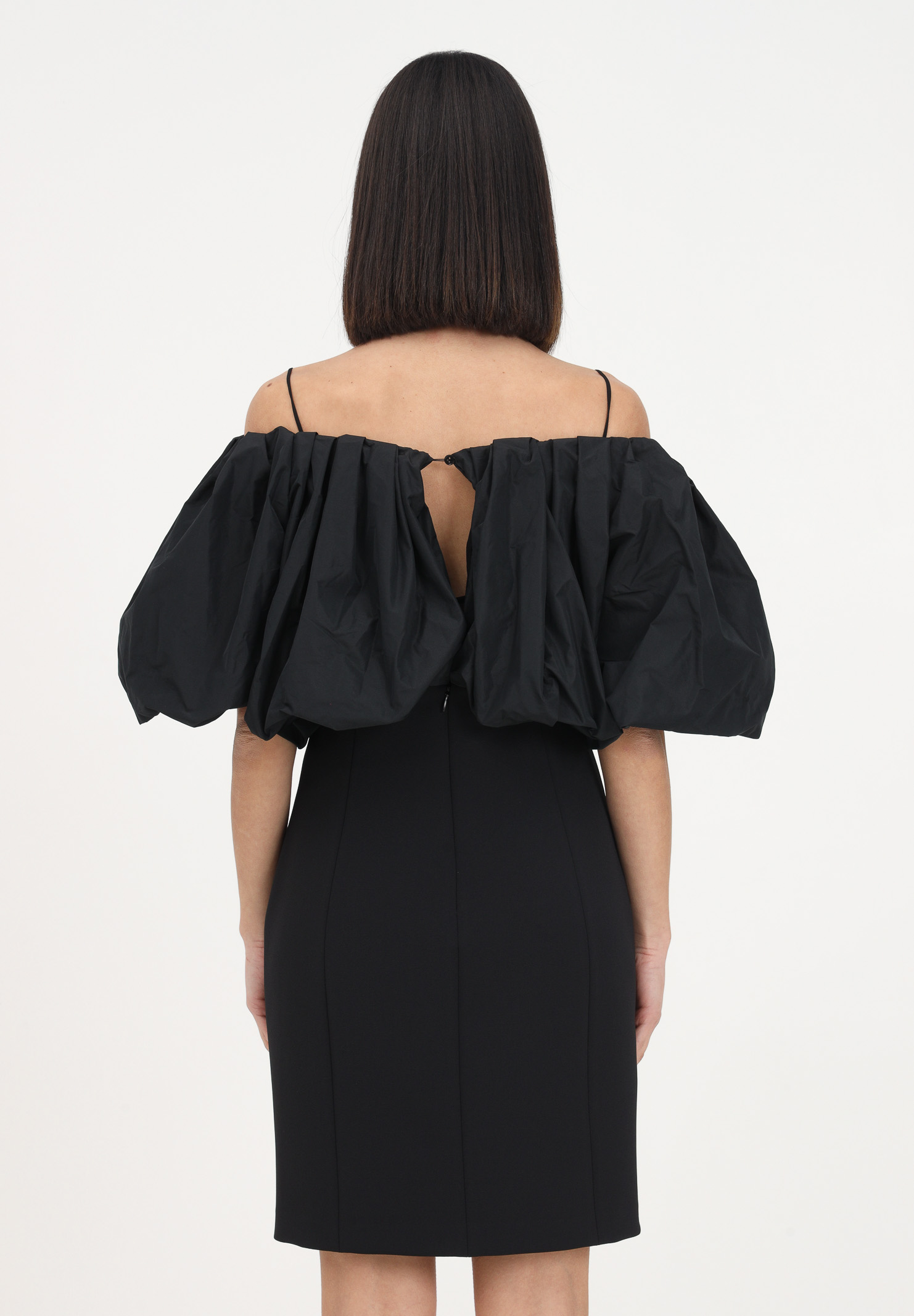 Black short dress for women with balloon top PINKO | 100090-A0GUZ99