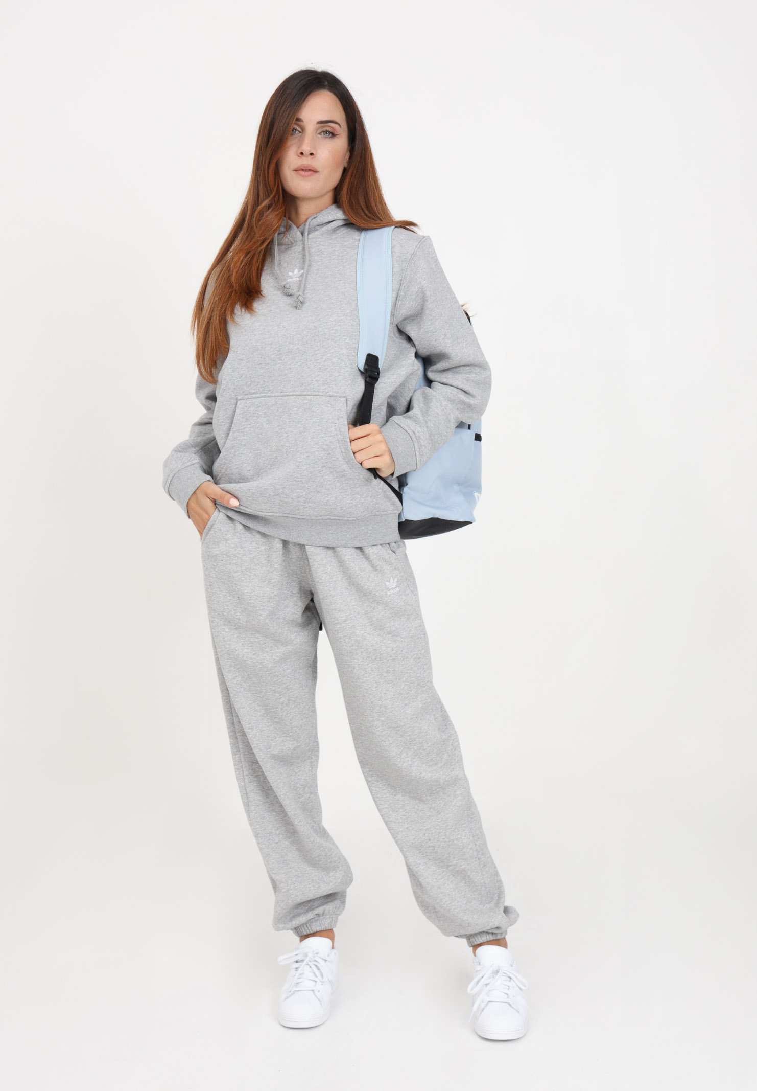 Women's gray sports fleece trousers with a loose cut - ADIDAS ORIGINALS -  Pavidas
