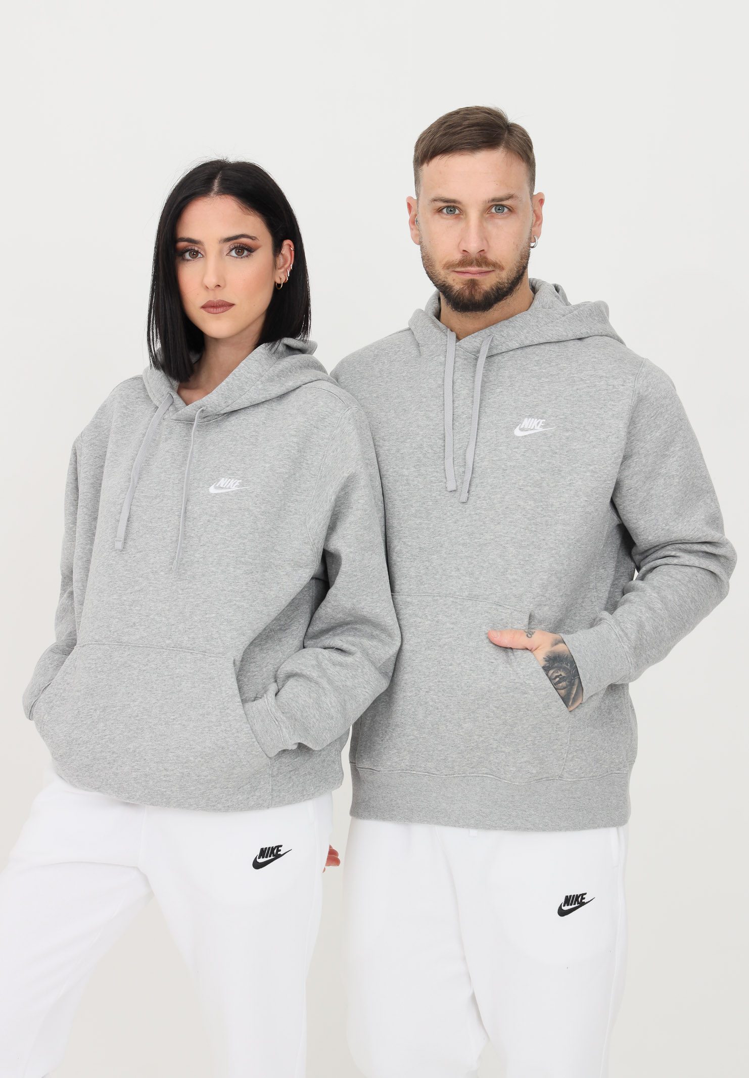 Nike - Sportswear Club Fleece Pullover Hoodie GREY BV2654-063 ONLINE