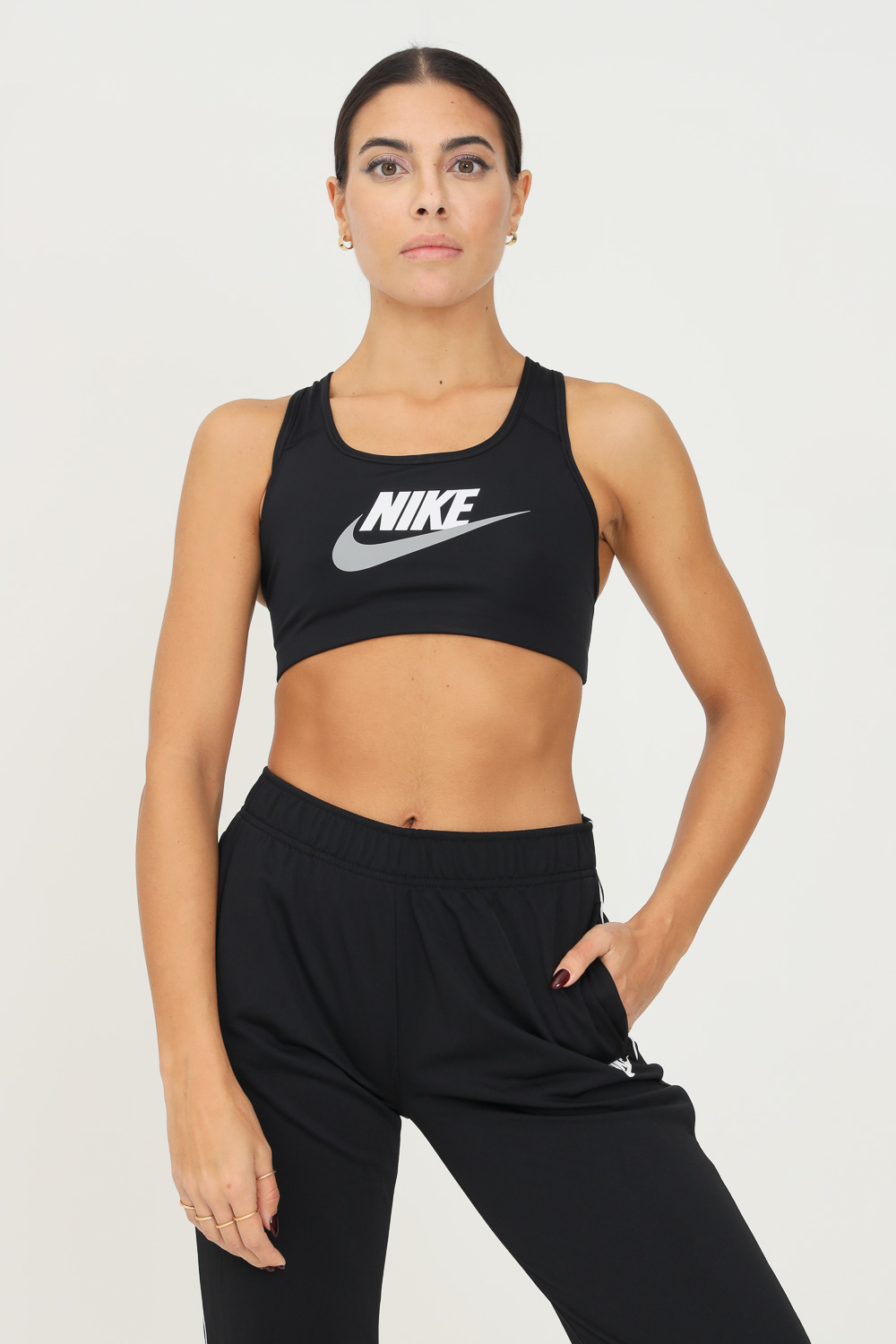 Nike Dri-FIT Swoosh women's black sports top - NIKE - Pavidas
