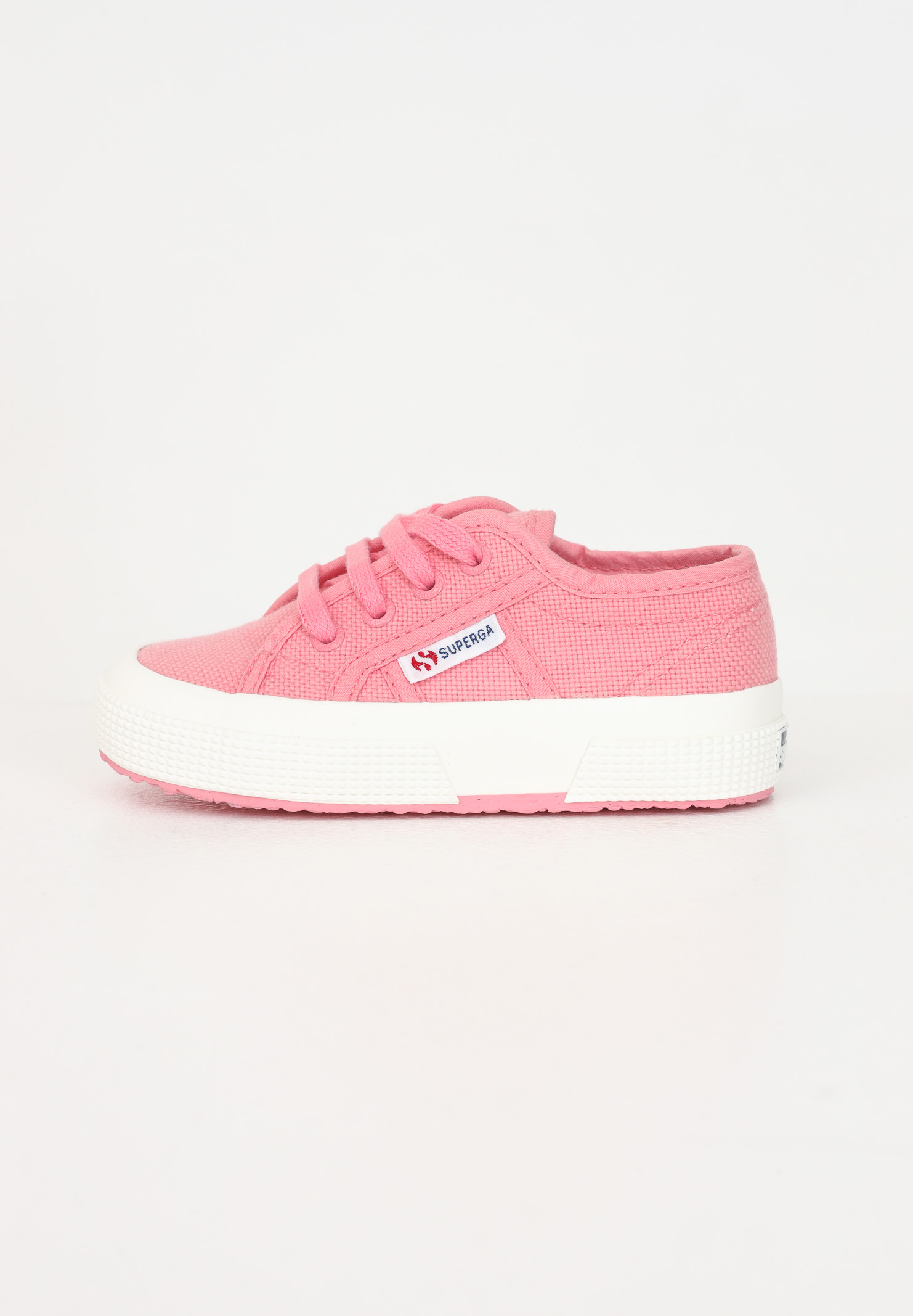 Sneakers neonato bianche e rosa baby classic
