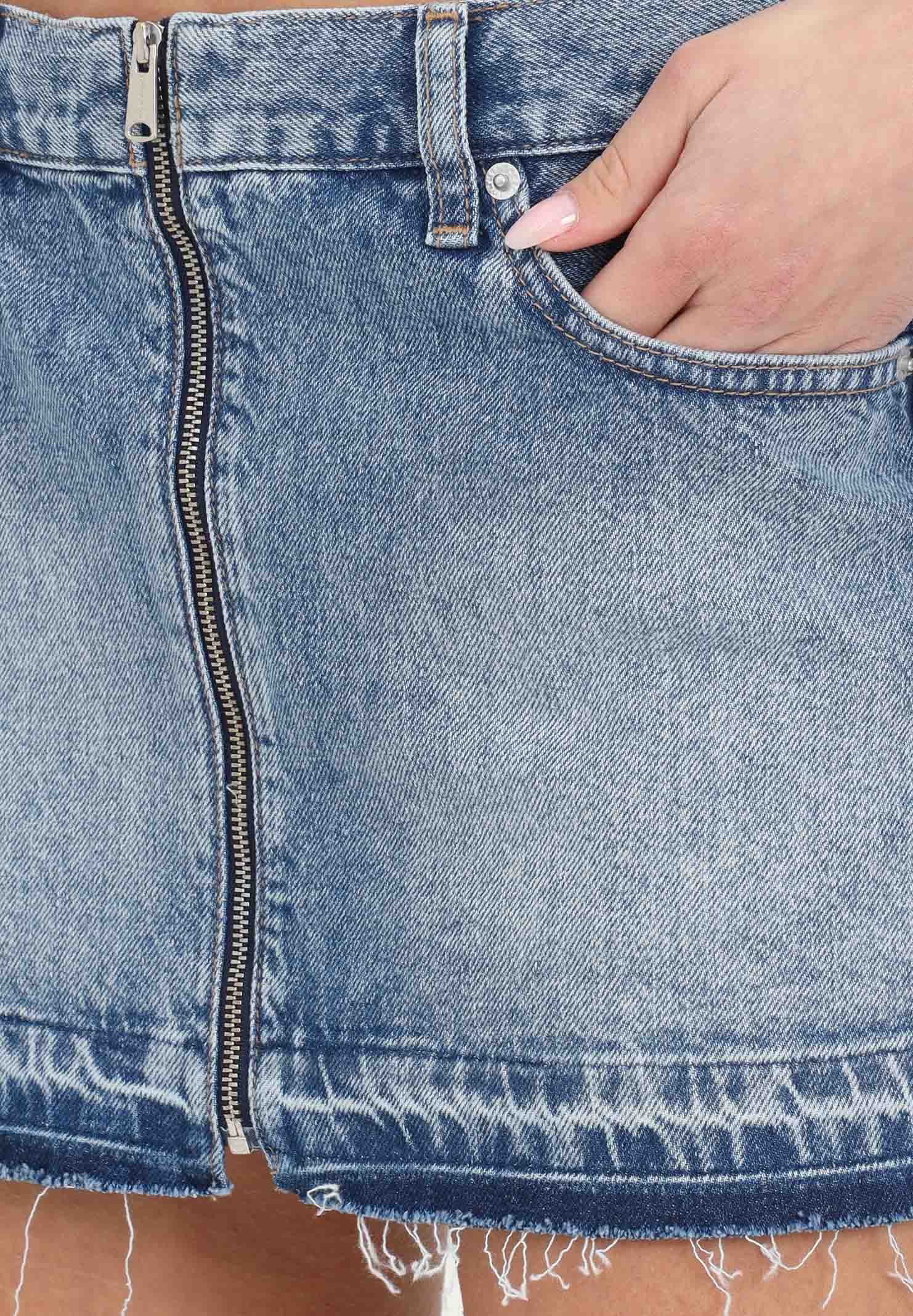 Minigonna da donna in denim con zip integrale TOMMY JEANS | DW0DW170481A51A5