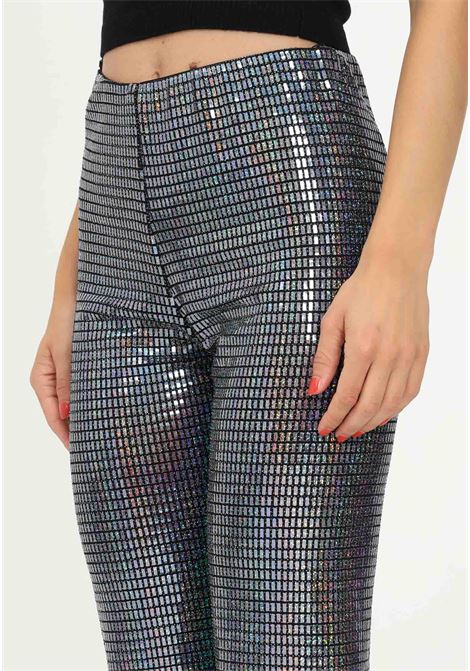 Women's High Waist Glitter Mirror Party Pants CHIARA FERRAGNI | Pants | 73CBA134J0038899
