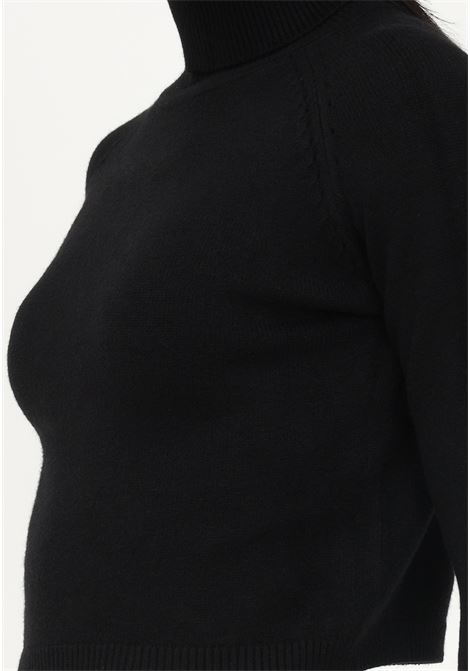 Women's black turtleneck sweater FUTURE ALIVE | Knitwear | FF004NERO