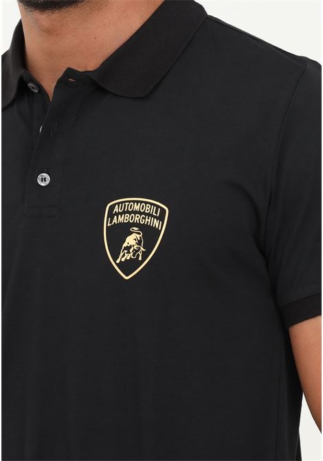 Lamborghini men's black casual short sleeve polo shirt AUTOMOBILI LAMBORGHINI | Polo | 72XBG007CJ100899