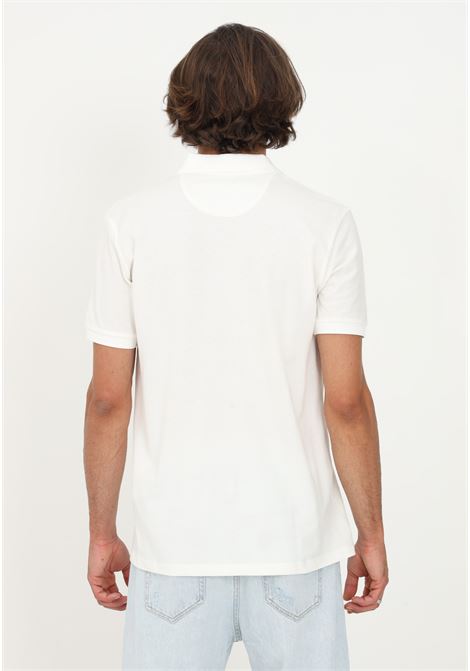 Lamborghini white polo shirt for men casual short sleeve with shield logo AUTOMOBILI LAMBORGHINI | Polo | 72XBG008CJ237005