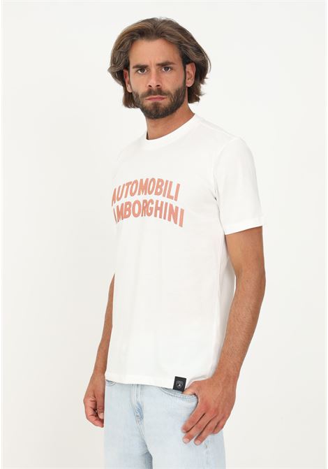Lamborghini white men's casual short sleeve t-shirt AUTOMOBILI LAMBORGHINI | T-shirt | 72XBH008CJ513005