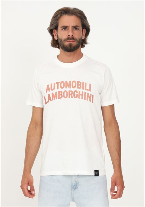Lamborghini white men's casual short sleeve t-shirt AUTOMOBILI LAMBORGHINI | T-shirt | 72XBH008CJ513005