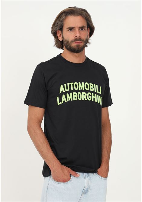 Lamborghini men's black casual short sleeve t-shirt AUTOMOBILI LAMBORGHINI | T-shirt | 72XBH008CJ513899