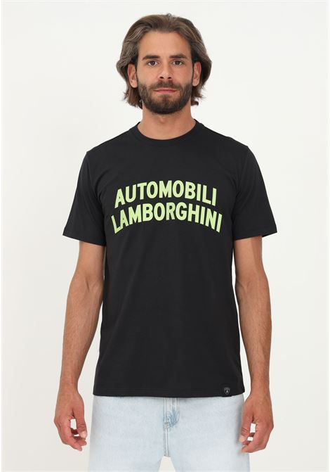 Lamborghini men's black casual short sleeve t-shirt AUTOMOBILI LAMBORGHINI | T-shirt | 72XBH008CJ513899