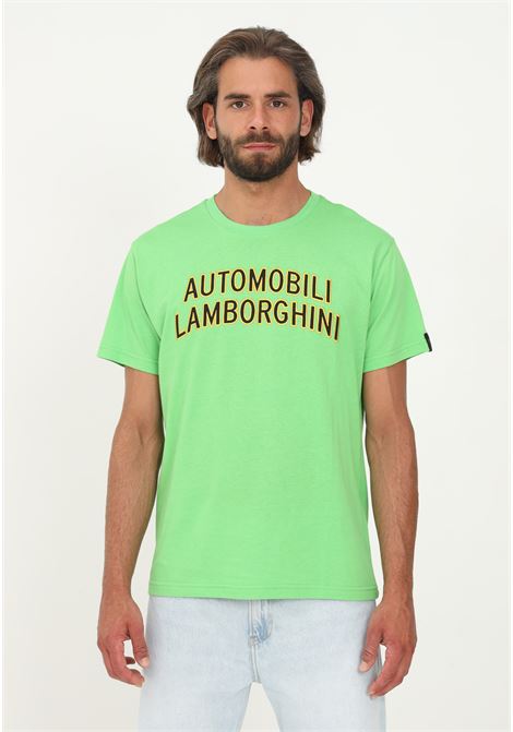 Lamborghini men's green casual short sleeve t-shirt AUTOMOBILI LAMBORGHINI | 72XBH011CJ513123