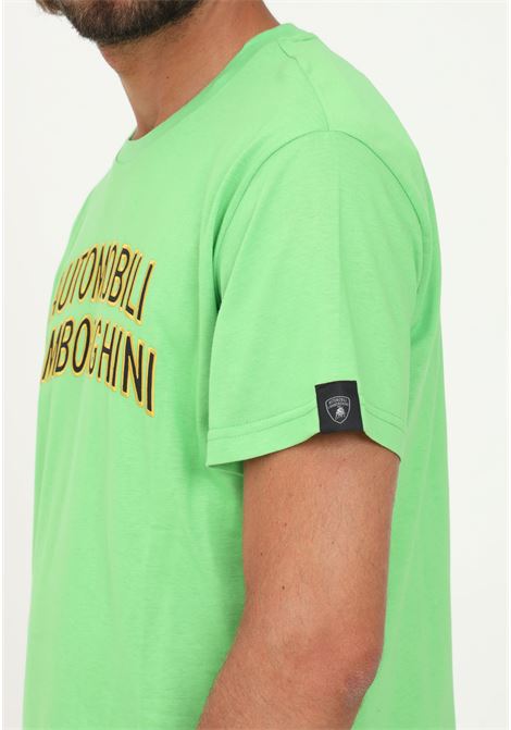 Lamborghini men's green casual short sleeve t-shirt AUTOMOBILI LAMBORGHINI | T-shirt | 72XBH011CJ513123