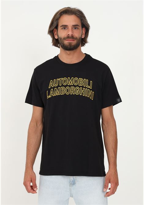 T-shirt Lamborghini nero uomo casual manica corta AUTOMOBILI LAMBORGHINI | T-shirt | 72XBH011CJ513899