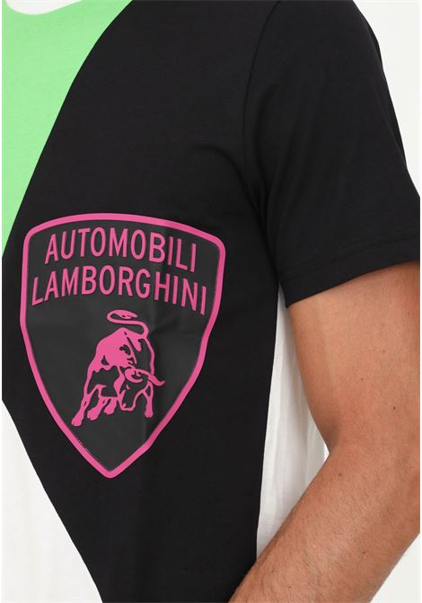 T-shirt Lamborghini multicolor uomo casual manica corta AUTOMOBILI LAMBORGHINI | T-shirt | 72XBH012CJ513005