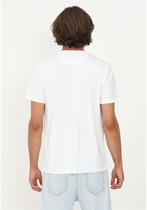 T-shirt Lamborghini bianco uomo casual manica corta con logo scudo AUTOMOBILI LAMBORGHINI | T-shirt | 72XBH019CJ100005