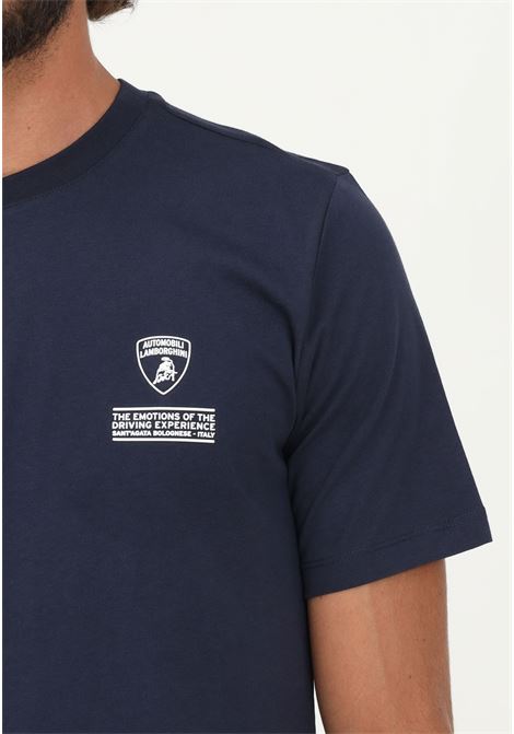 Lamborghini men's blue casual short sleeve t-shirt AUTOMOBILI LAMBORGHINI | T-shirt | 72XBH025CJ100240