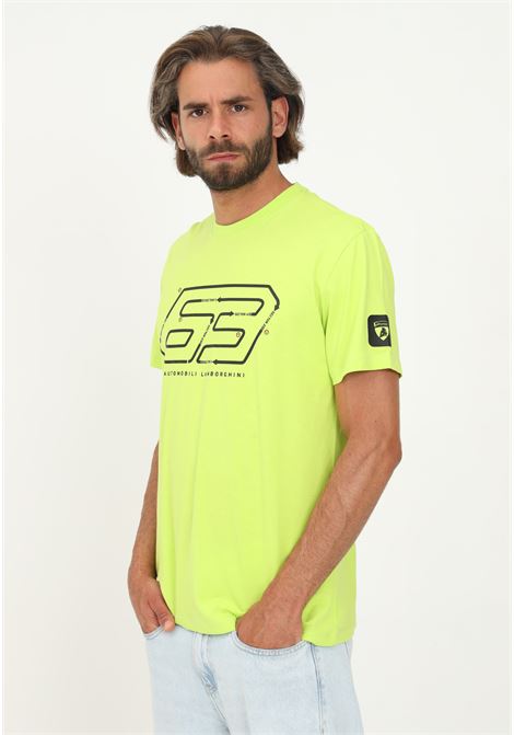 T-shirt Lamborghini uomo verde casual manica corta AUTOMOBILI LAMBORGHINI | T-shirt | 72XBH034CJ513166
