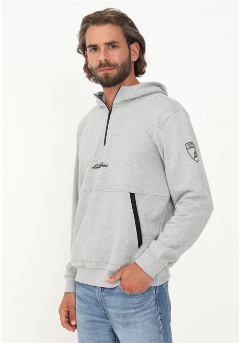 Casual gray men's hoodie AUTOMOBILI LAMBORGHINI | 72XBI010CJ315817