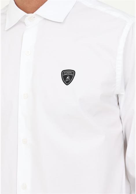 Lamborghini white elegant man shirt AUTOMOBILI LAMBORGHINI | Shirt | 72XBL00120425003