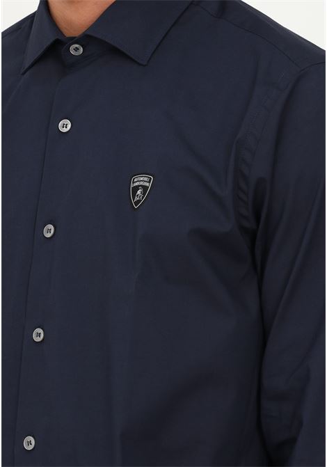 Lamborghini blue elegant man long sleeve shirt AUTOMOBILI LAMBORGHINI | Shirt | 72XBL00120425240