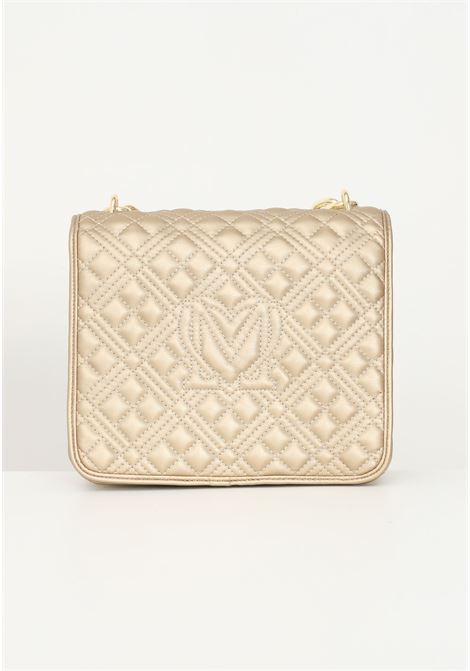 HOBO women's gold shoulder bag quilted with chain LOVE MOSCHINO | Bag | JC4024PP1FLA0901