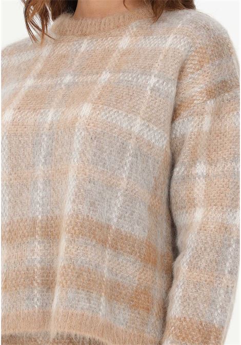 Crewneck sweater with checked pattern MAX MARA | Knitwear | 63661323600002