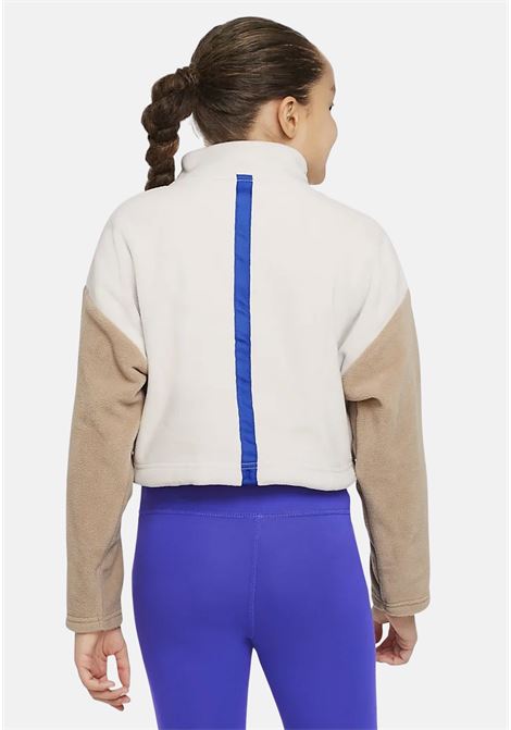 Sweatshirt with zip and swoosh for girls NIKE | Sweatshirt | DQ8940072