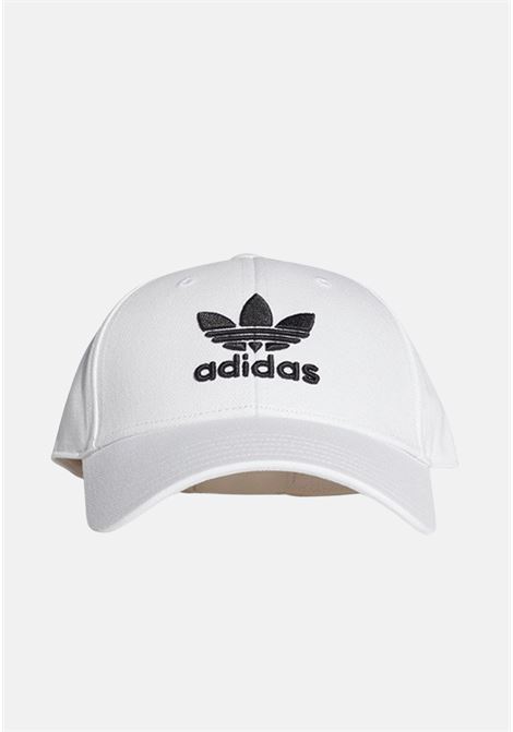 White hat for men and women Trefoil embroidered baseball ADIDAS | Hat | FJ2544.