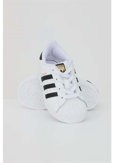 White Superstar sneakers for newborn ADIDAS ORIGINALS | Sneakers | FU7717.