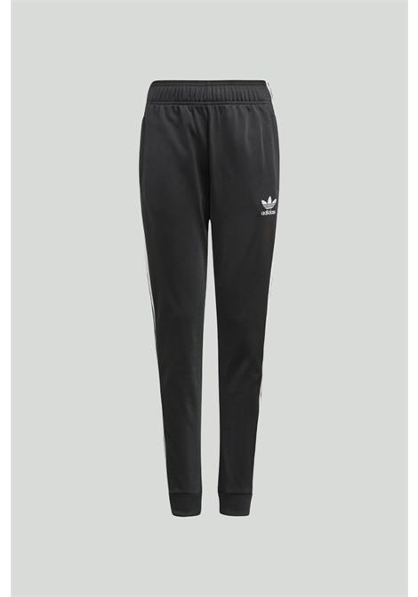 Adicolor SST black track pants for boys and girls ADIDAS ORIGINALS | Pants | GN8453.