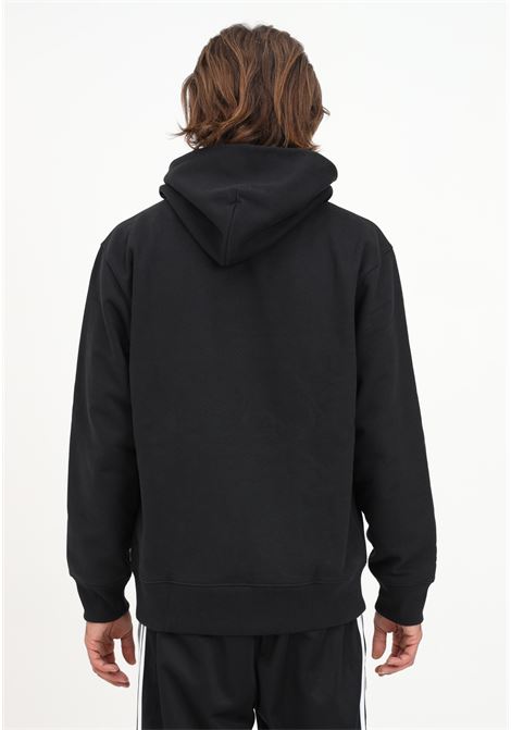 Men's black hooded sweatshirt with mini logo embroidery ADIDAS ORIGINALS | HK0314.