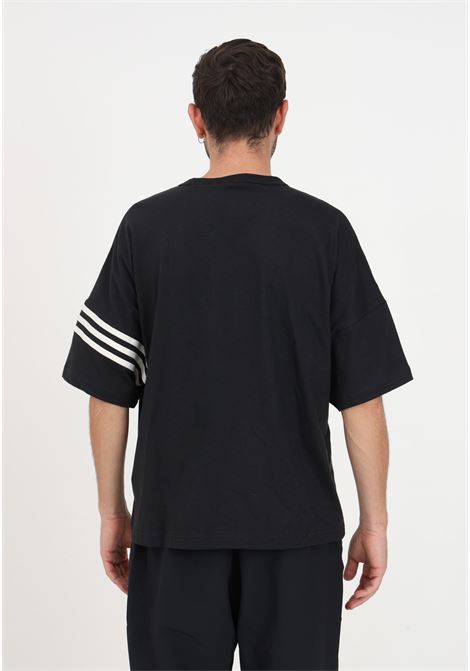 T-Shirt nera da uomo con 3 strisce ADIDAS ORIGINALS | T-shirt | HM1875.