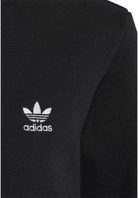 Black sweatshirt with logo for boys and girls ADIDAS ORIGINALS | HS8870.