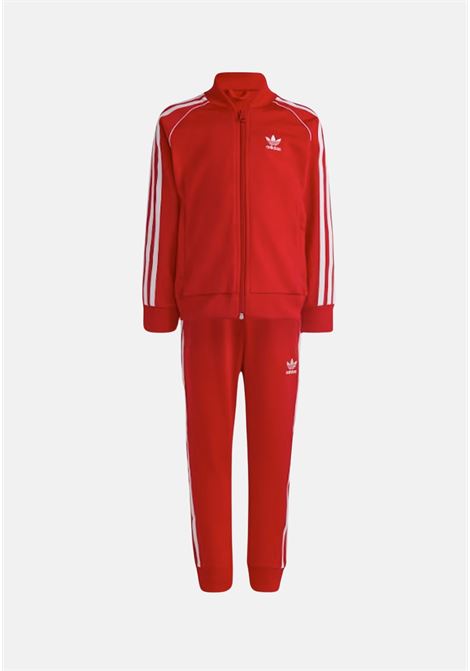 Red tracksuit for boys and girls ADIDAS ORIGINALS | Sport suits | IC9178.