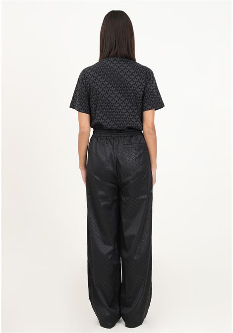 Black acetate trousers with allover trefoil ADIDAS ORIGINALS | Pants | IJ6010.