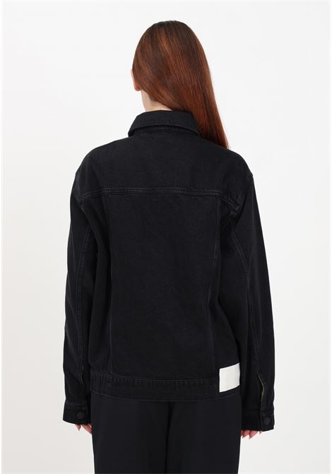 Black women's jacket for KseniaSchnaider in denim ADIDAS ORIGINALS | Jackets | IJ8337.