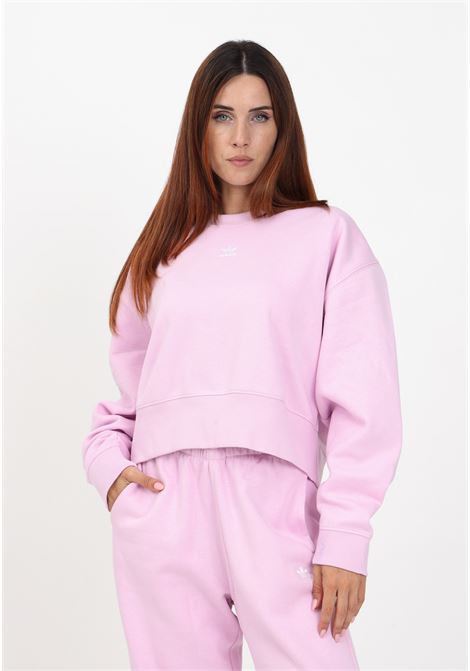 Adicolor Essentials Women's Pink Round Neck Sweatshirt ADIDAS ORIGINALS | IJ9771.