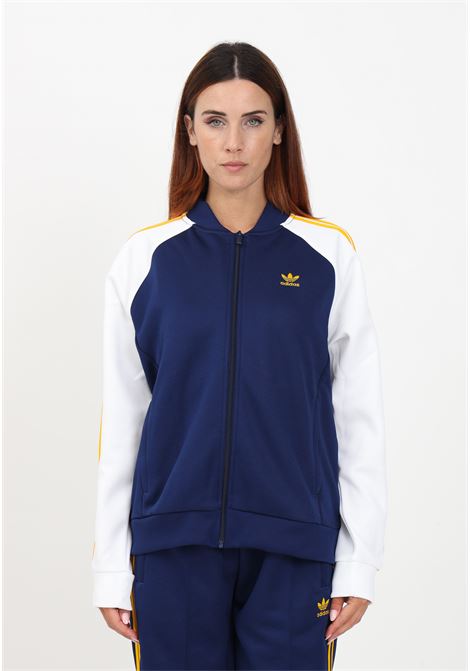 Blue zip sweatshirt for women ADIDAS ORIGINALS | IK0422.