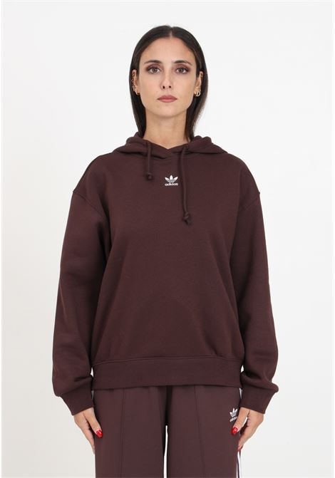 Brown hooded sweatshirt for women ADIDAS ORIGINALS | IK3998.