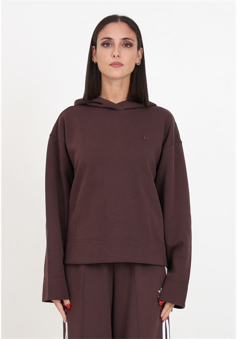 Brown hooded sweatshirt for women ADIDAS ORIGINALS | IK5805.