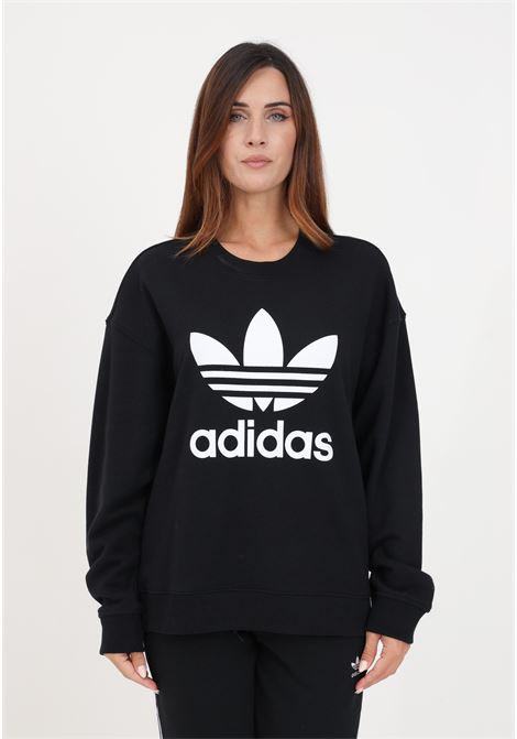 Black sweatshirt with women's print ADIDAS ORIGINALS | IK6475.