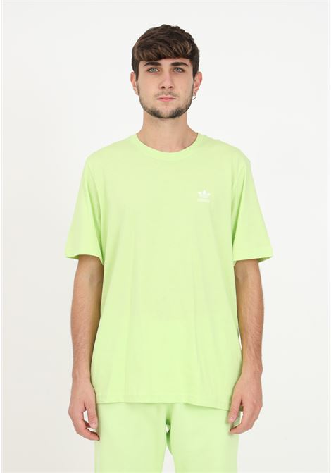 T-shirt verde fluo con ricamo da uomo ADIDAS ORIGINALS | T-shirt | IL2520.