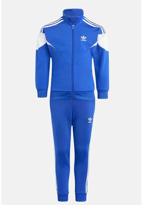 Blue sports tracksuit with logo for boys and girls ADIDAS ORIGINALS | Sport suits | IL4990.