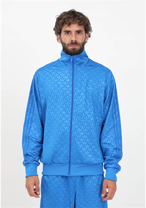 Light blue zip sweatshirt for men ADIDAS ORIGINALS | IL5131.