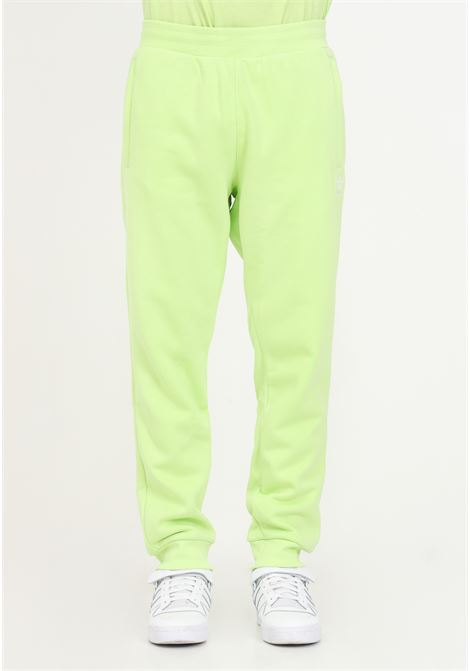 Pantaloni verde fluo con ricamo da uomo ADIDAS ORIGINALS | Pantaloni | IM2100.