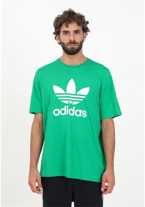 T-shirt verde da uomo modello Adicolor Classics Trefoil ADIDAS ORIGINALS | T-shirt | IM4506.
